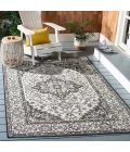 Safavieh Beach House BHS137 Light Grey / Charcoal 3' X 5' Rectangle Area Rug