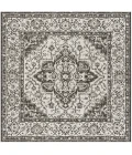 Safavieh Beach House BHS137 Light Grey / Charcoal 6'-7" X 6'-7" Square Area Rug