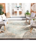 Safavieh Beach House BHS137 Aqua / Cream 5'-3" X 7'-6" Rectangle Area Rug