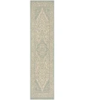 Safavieh Beach House BHS137 Cream / Aqua 2'-2" X 10' Runner Area Rug