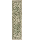 Safavieh Beach House BHS137 Green / Creme 2'-2" X 12' Runner Area Rug