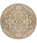 Safavieh Beach House BHS138 Cream / Beige 8' X 8' Round Area Rug