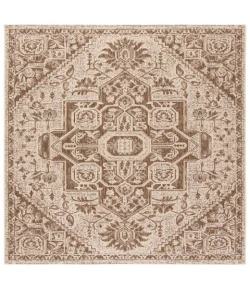 Safavieh Beach House BHS138 Beige / Cream 6'-7" X 6'-7" Square Area Rug