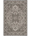 Safavieh Beach House BHS139 Light Grey / Charcoal 6'-7" X 6'-7" Square Area Rug