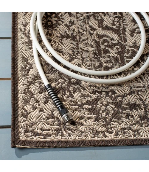 Safavieh Beach House BHS139 Creme / Brown 3' X 5' Rectangle Area Rug