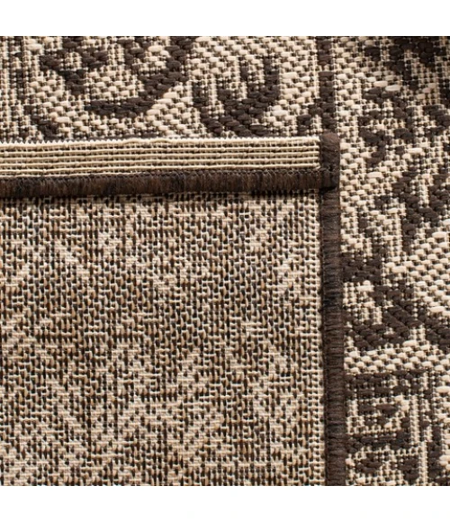 Safavieh Beach House BHS139 Creme / Brown 3' X 5' Rectangle Area Rug