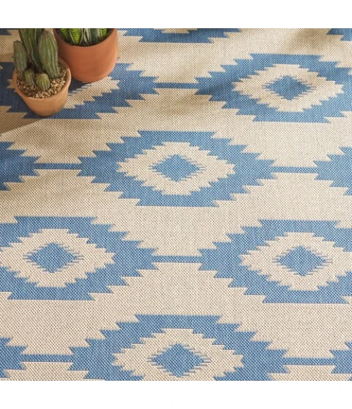 Safavieh Beach House BHS171 Blue / Creme 8' X 10' Rectangle Area Rug