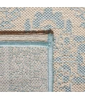 Safavieh Beach House BHS174 Aqua / Cream 8' X 8' Square Area Rug