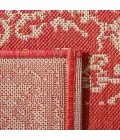 Safavieh Beach House BHS180 Red / Creme 2'-2" X 8' Runner Area Rug
