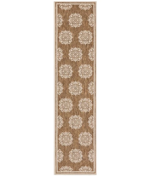 Safavieh Beach House BHS181 Beige / Cream 2'-2" X 12' Runner Area Rug
