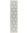 Safavieh Beach House BHS181 Aqua / Cream 2'-2" X 10' Runner Area Rug