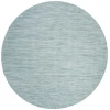 Safavieh Beach House BHS218 Aqua 6'-7" X 6'-7" Round Area Rug