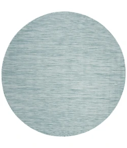 Safavieh Beach House BHS218 Aqua 6'-7" X 6'-7" Round Area Rug