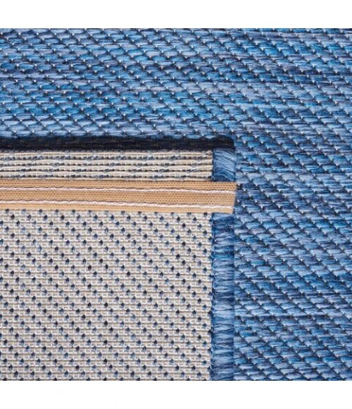 Safavieh Beach House BHS218 Blue 6'-7" X 6'-7" Square Area Rug