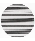 Safavieh Beach House BHS222 Light Grey / Charcoal 4' X 4' Round Area Rug