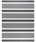 Safavieh Beach House BHS222 Light Grey / Charcoal 4' X 6' Rectangle Area Rug