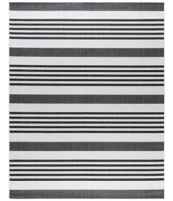 Safavieh Beach House BHS222 Light Grey / Charcoal 4' X 6' Rectangle Area Rug