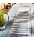 Safavieh Beach House BHS222 Beige / Blue 2'-2" X 12' Runner Area Rug