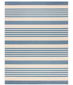 Safavieh Beach House BHS222 Beige / Blue 6'-7" X 6'-7" Square Area Rug