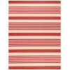 Safavieh Beach House BHS222 Beige / Red 6'-7" X 6'-7" Square Area Rug