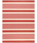 Safavieh Beach House BHS222 Beige / Red 4' X 4' Square Area Rug