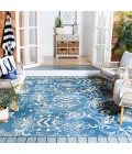 Safavieh Beach House BHS246 Blue / Beige 6'-7" X 6'-7" Square Area Rug
