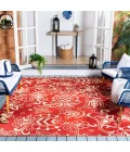 Safavieh Beach House BHS246 Red / Beige 5'-3" X 7'-6" Rectangle Area Rug
