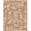 Safavieh Beach House BHS246 Brown / Beige 6'-7" X 6'-7" Square Area Rug