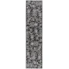 Safavieh Beach House BHS246 Black / Light Grey 2'-2" X 8' Runner Area Rug