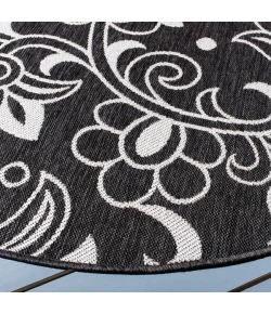 Safavieh Beach House BHS246 Black / Light Grey 2'-2" X 8' Runner Area Rug
