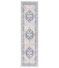 Safavieh Blair Washable BLR200 Beige / Navy 2'-2" X 8' Runner Area Rug