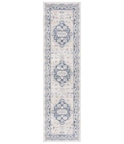 Safavieh Blair Washable BLR200 Beige / Navy 2'-2" X 8' Runner Area Rug