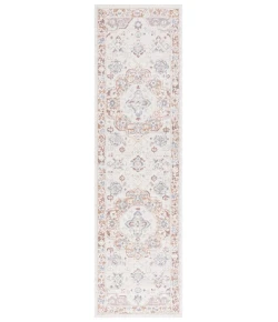 Safavieh Blair Washable BLR202 Beige / Rust 2'-2" X 8' Runner Area Rug