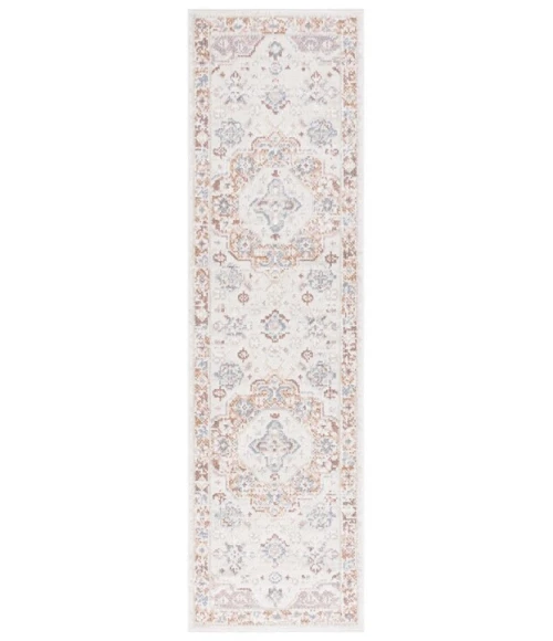 Safavieh Blair Washable BLR202 Beige / Rust 2'-2" X 8' Runner Area Rug