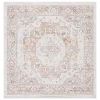 Safavieh Blair Washable BLR202 Beige / Rust 6'-7" X 6'-7" Square Area Rug