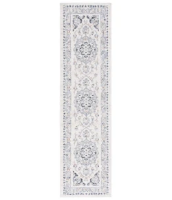 Safavieh Blair Washable BLR204 Beige / Grey Navy 2'-2" X 8' Runner Area Rug