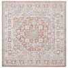 Safavieh Blair Washable BLR206 Rose / Grey 6'-7" X 6'-7" Square Area Rug