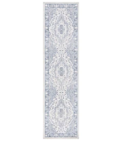 Safavieh Blair Washable BLR208 Beige / Grey Blue 2'-2" X 8' Runner Area Rug