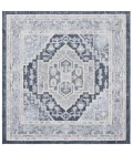 Safavieh Blair Washable BLR210 Beige / Navy 6'-7" X 6'-7" Square Area Rug