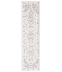 Safavieh Blair Washable BLR214 Beige / Rust 2'-2" X 8' Runner Area Rug