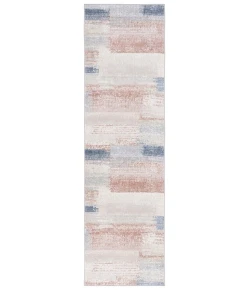 Safavieh Blair Washable BLR216 Beige / Blue Rust 2'-2" X 8' Runner Area Rug