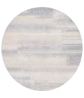 Safavieh Blair Washable BLR216 Grey / Beige 6'-7" X 6'-7" Round Area Rug