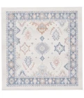 Safavieh Blair Washable BLR218 Beige / Blue 6'-7" X 6'-7" Square Area Rug