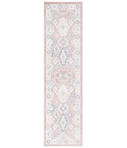 Safavieh Blair Washable BLR218 Rose / Blue 2'-2" X 8' Runner Area Rug