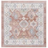 Safavieh Blair Washable BLR218 Rose / Blue 6'-7" X 6'-7" Square Area Rug