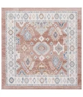 Safavieh Blair Washable BLR218 Rose / Blue 6'-7" X 6'-7" Square Area Rug