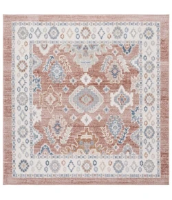 Safavieh Blair Washable BLR218 Rose / Blue 6'-7" X 6'-7" Square Area Rug
