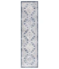 Safavieh Blair Washable BLR220 Grey / Navy 2'-2" X 8' Runner Area Rug