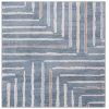 Safavieh Blair Washable BLR222 Blue / Multi 6'-7" X 6'-7" Square Area Rug