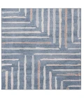 Safavieh Blair Washable BLR222 Blue / Multi 6'-7" X 6'-7" Square Area Rug